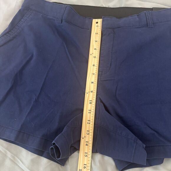 Lane Bryant Navy Chino Girlfriend Shorts 22 - Picture 9 of 11